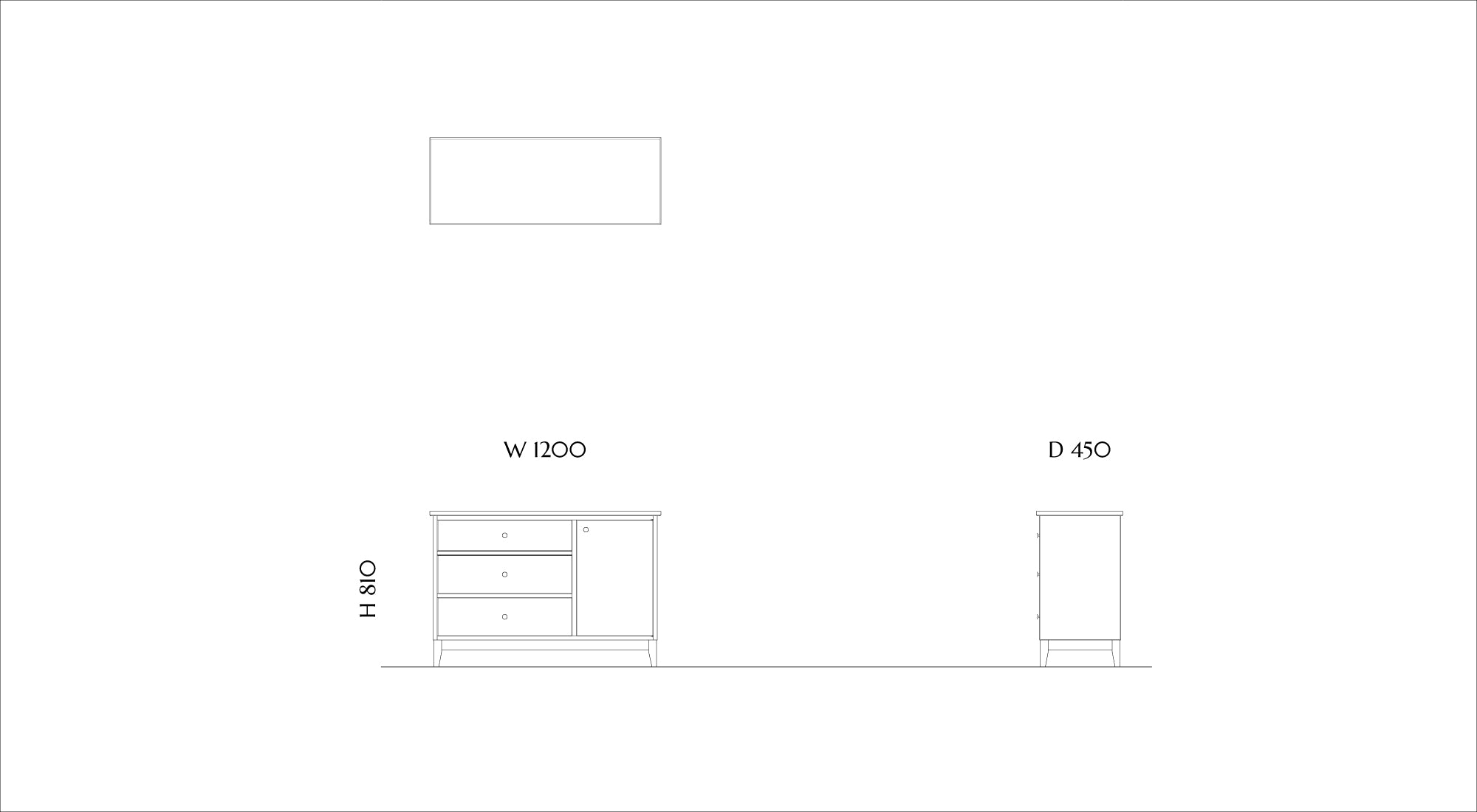 Door & Drawers Chest|01 CHT-013D