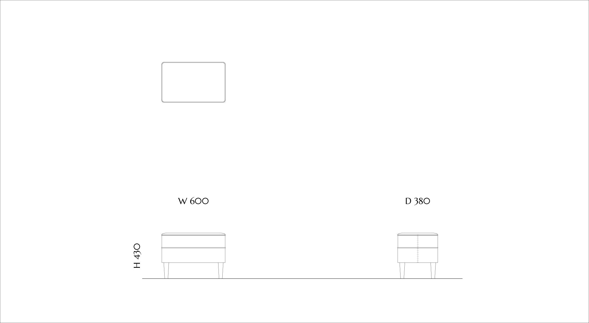 Fabric Bench FBN-01C