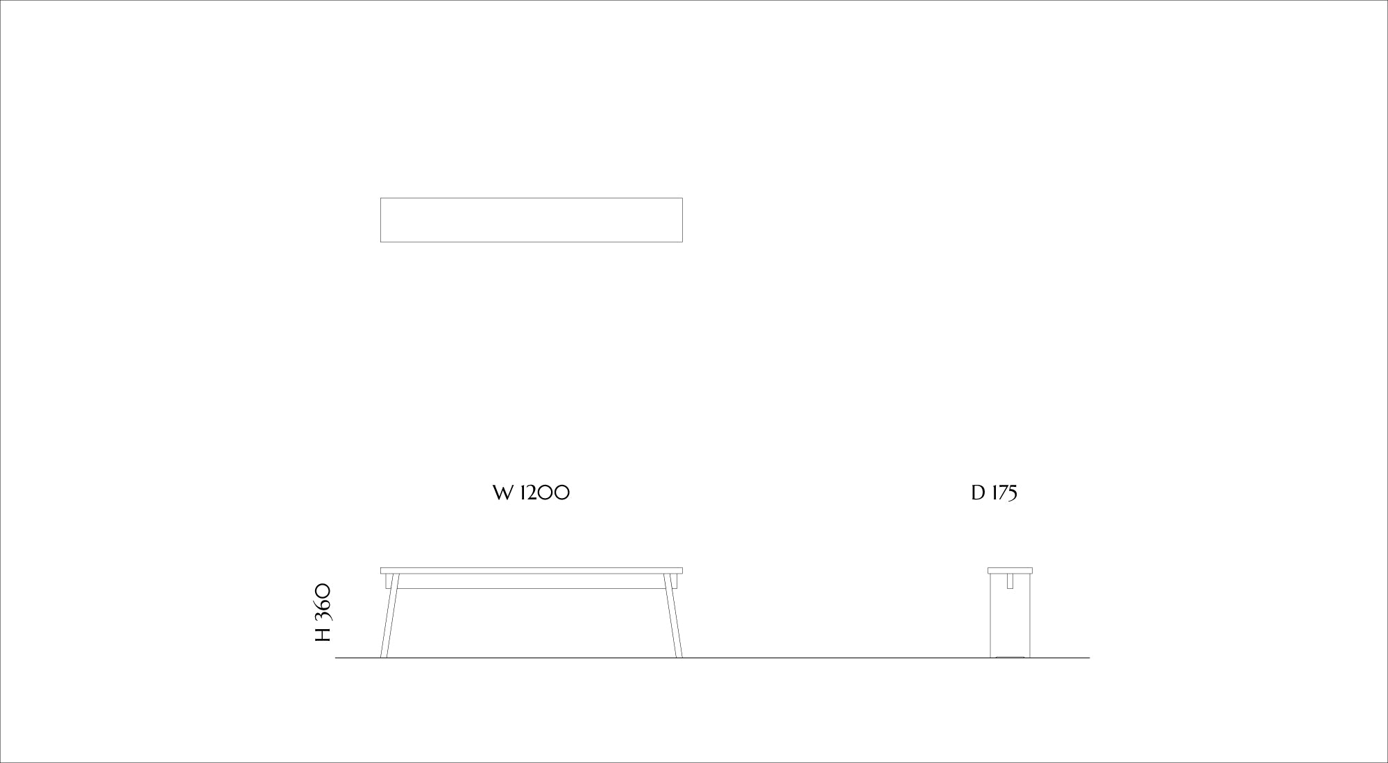 Wood Bench WBN-02C|L
