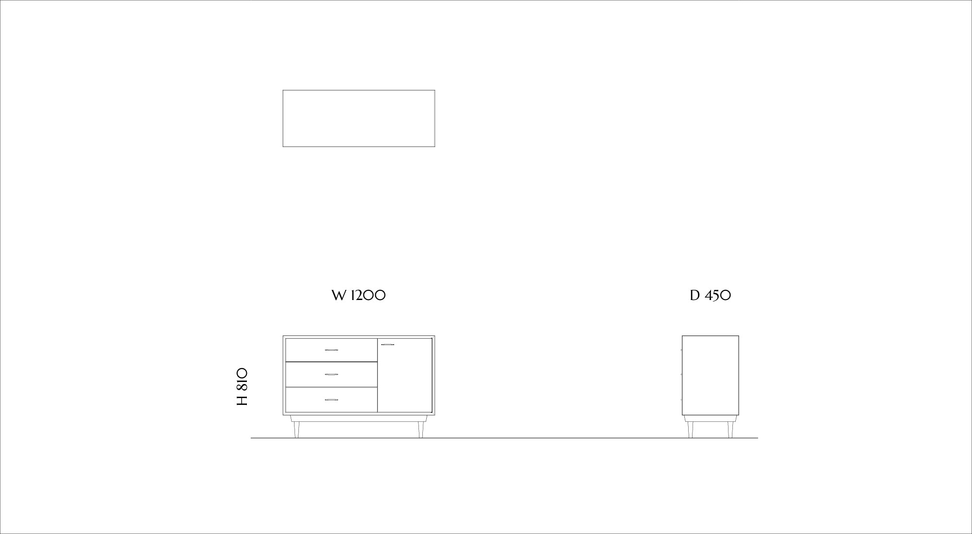 Door & Drawers Chest CHT-023C