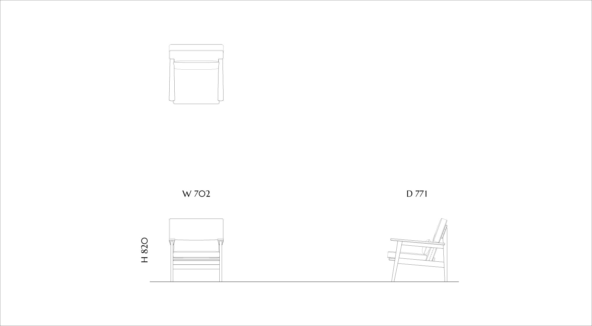 Wood Frame Sofa SFA-03C-1P