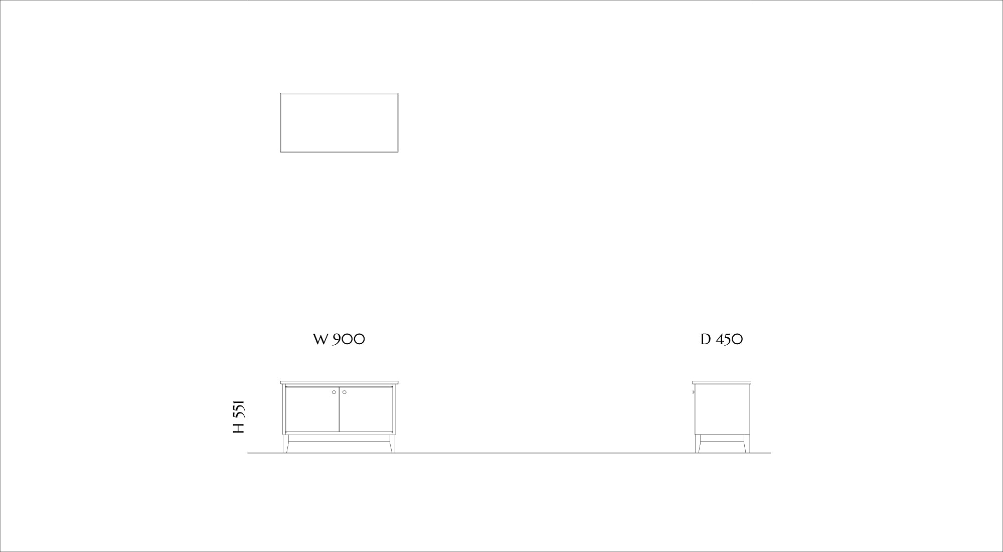 2 Doors Chest CHT-012D|Low
