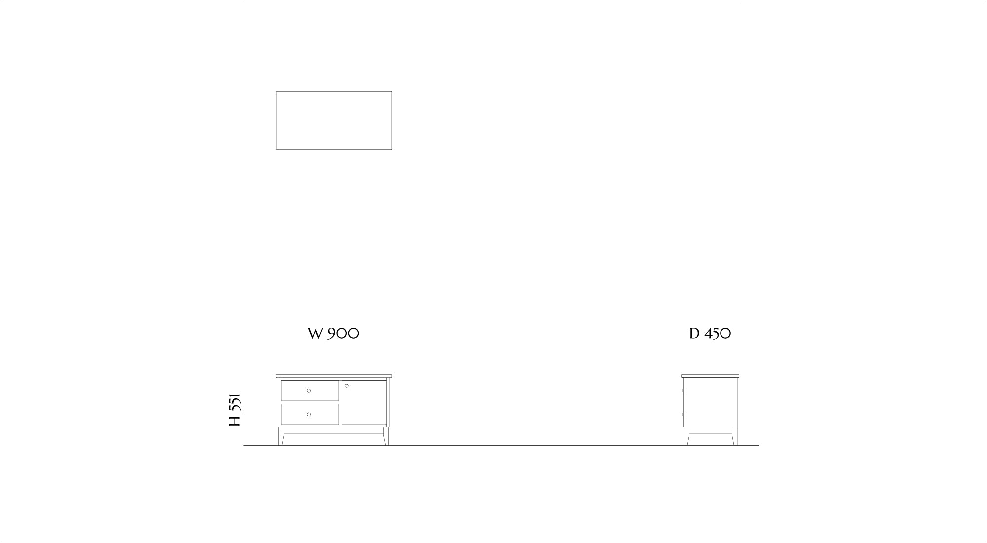 Door & Drawers Chest CHT-013D|Low
