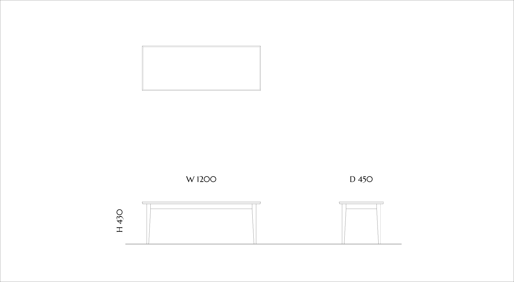 Center Table CTT-01B|Large
