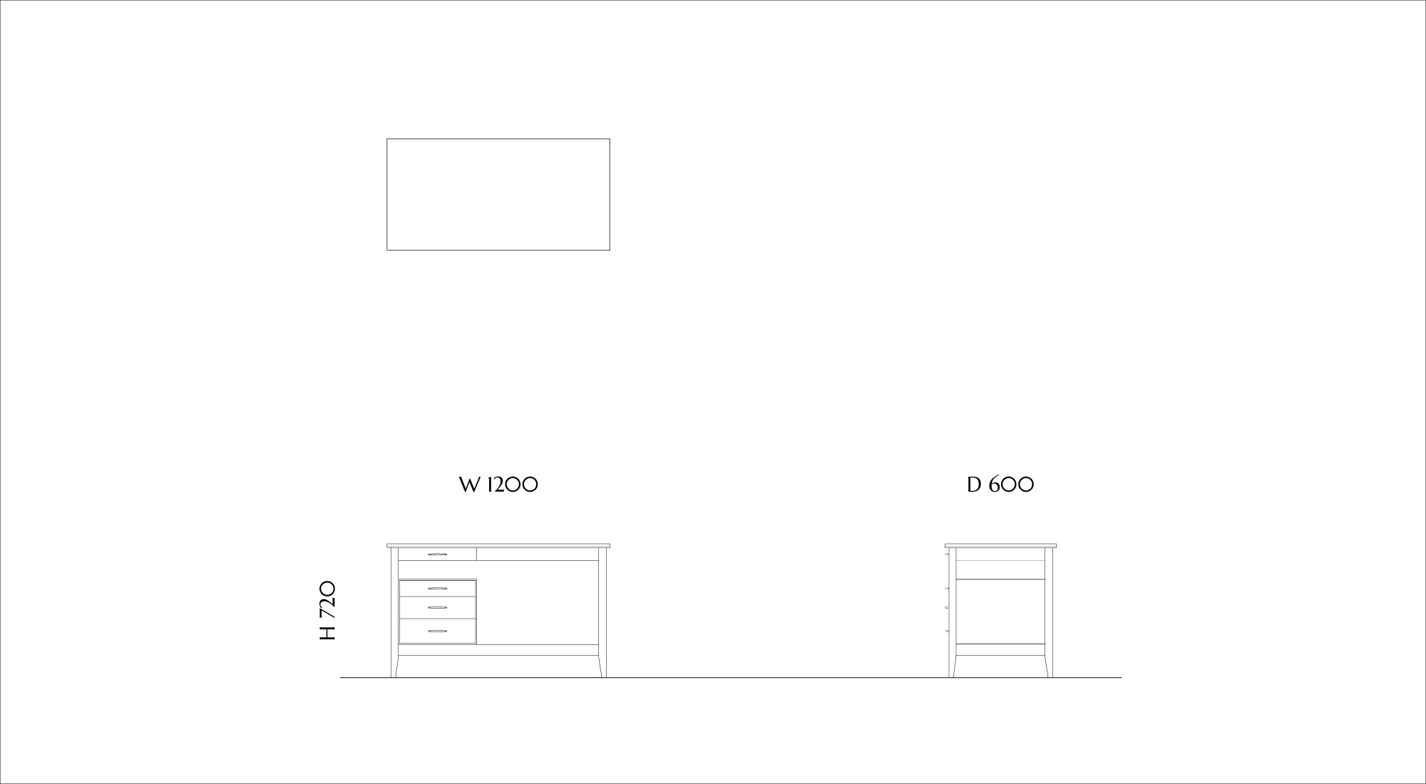 Standard Desk DSK-01D-4LD