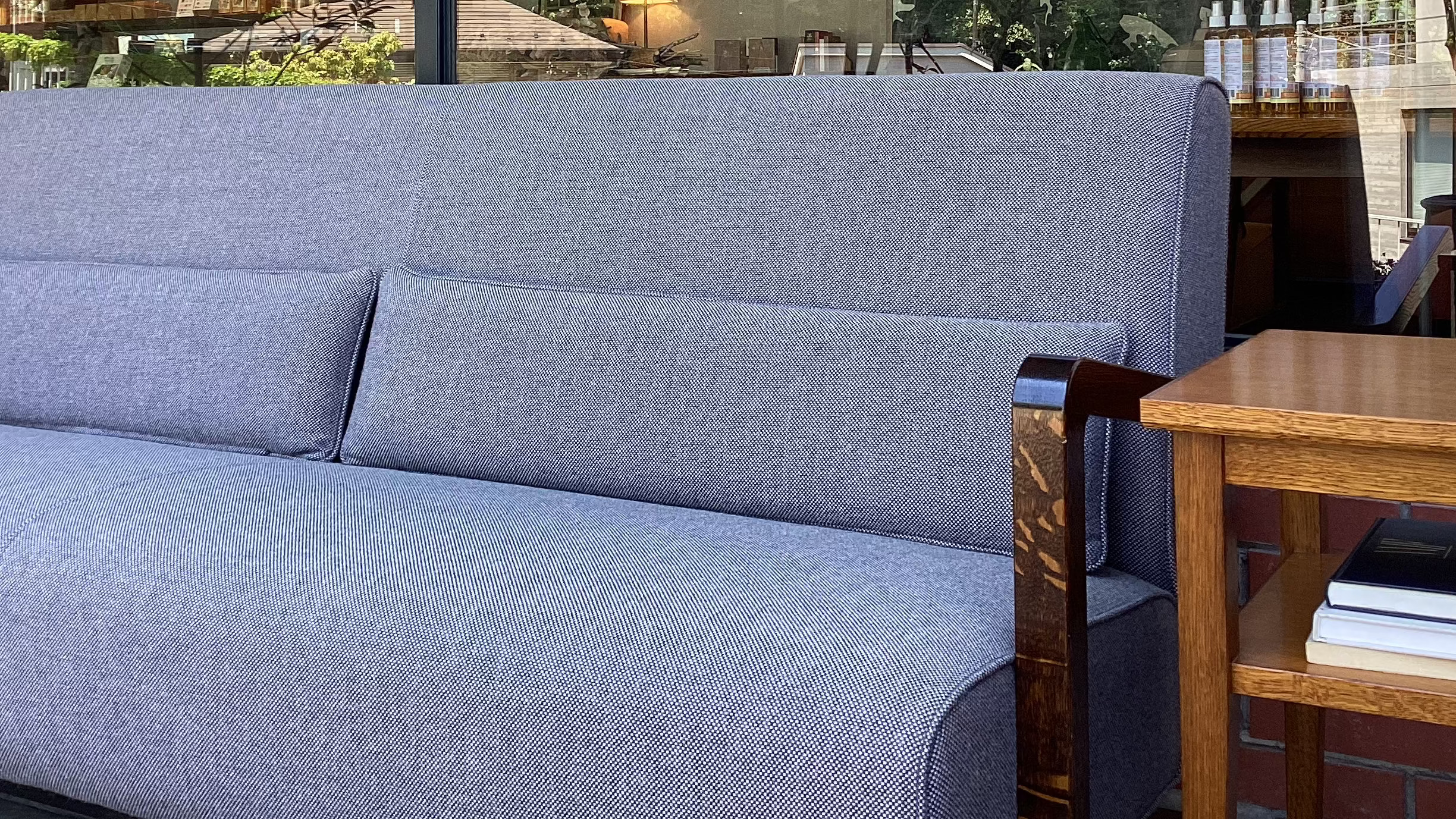 Wooden Arm Sofa